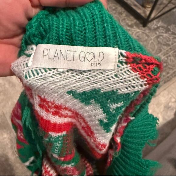 Planet Gold fringe Christmas sweater - Picture 3 of 3
